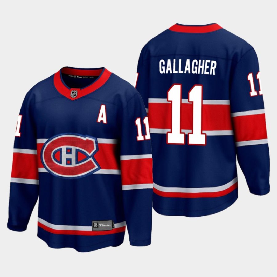 montreal canadiens brendan gallagher special edition 2021 jersey navy