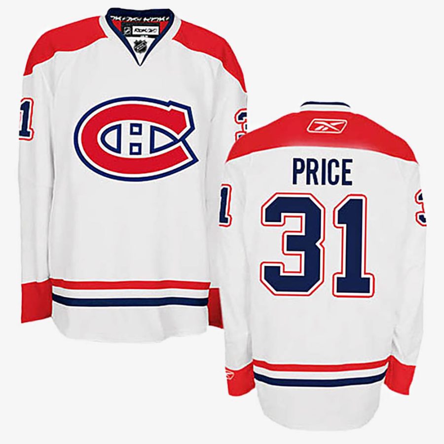 montreal canadiens carey price white away authentic jersey