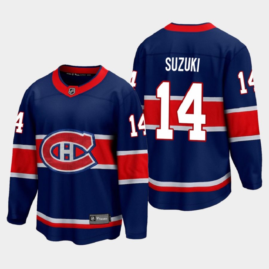 montreal canadiens nick suzuki special edition 2021 jersey navy