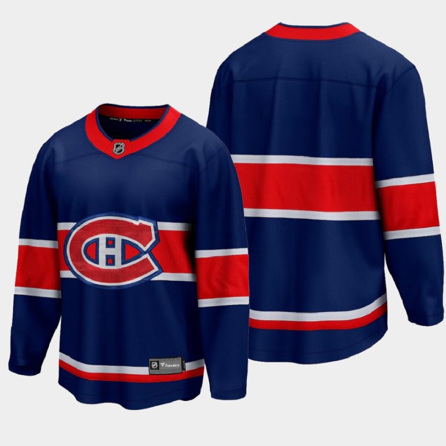 montreal canadiens special edition 2020 21 breakaway blank jersey navy