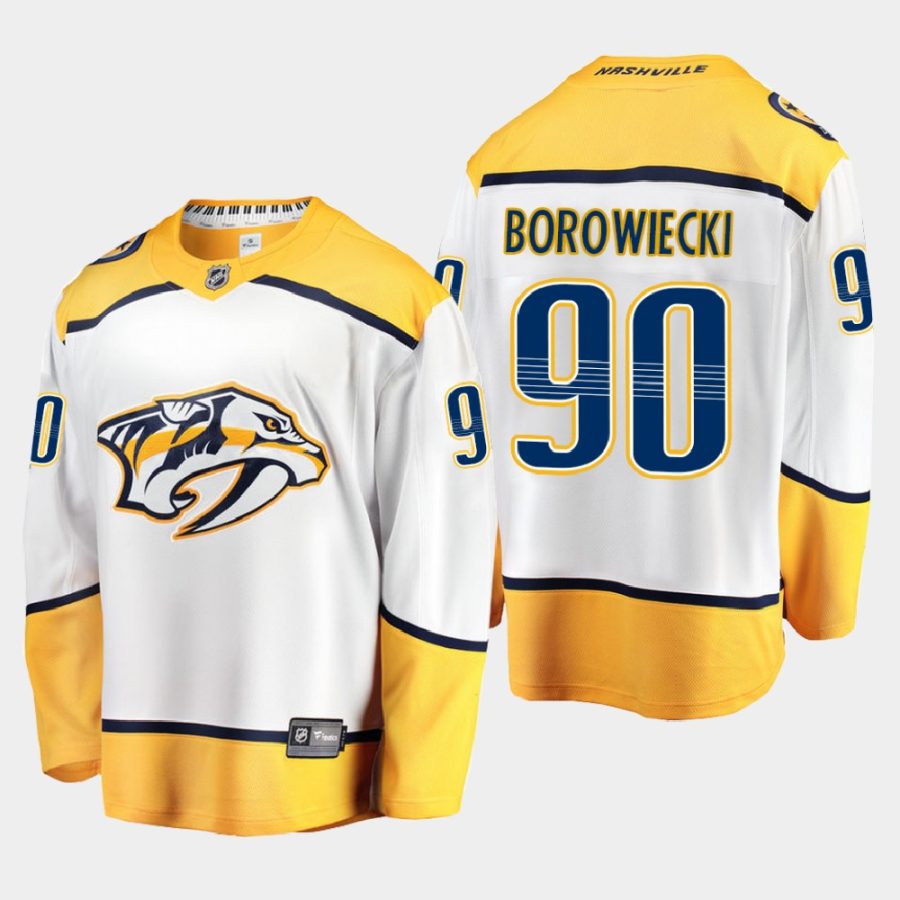 nashville predators mark borowiecki away 2020 21 breakaway player jersey white