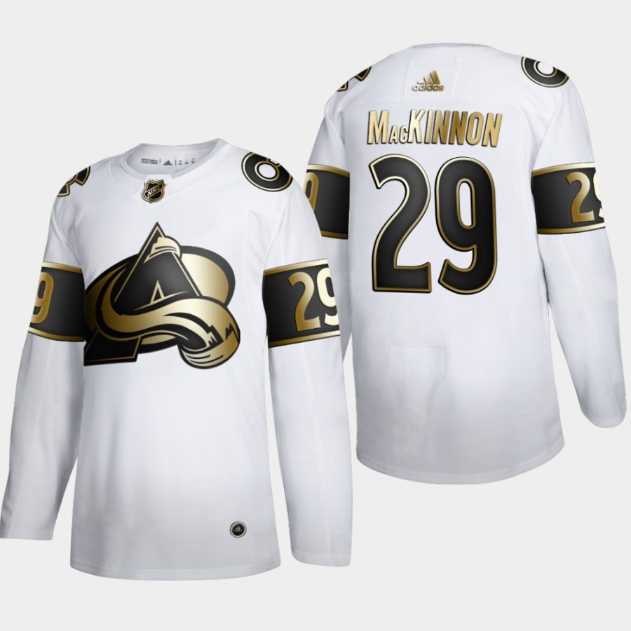 nathan mackinnon avalanche white nhl golden edition authentic jersey