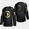 neal pionk jets black nhl golden edition authentic jersey