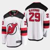 new jersey devils mackenzie blackwood away 2020 21 breakaway player jersey white