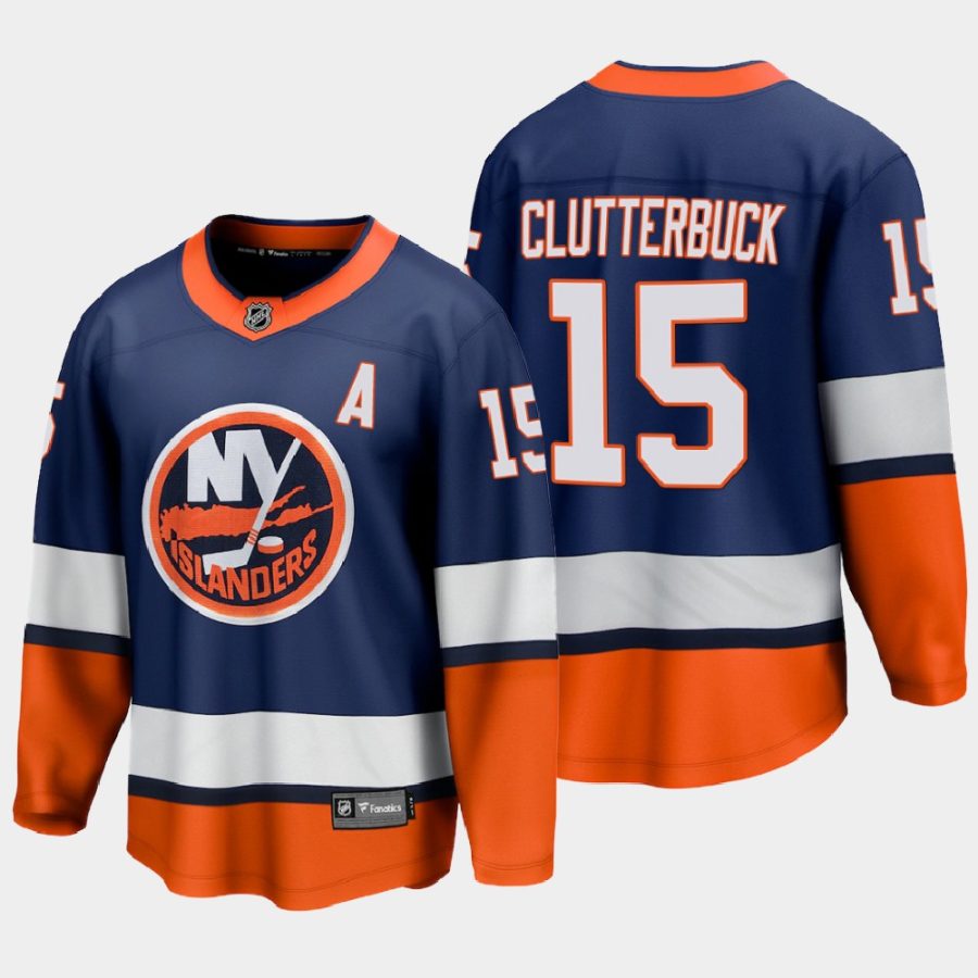 new york islanders cal clutterbuck special edition 2021 jersey navy