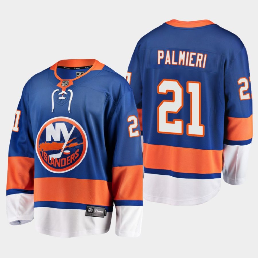 new york islanders kyle palmieri home 2021 jersey blue