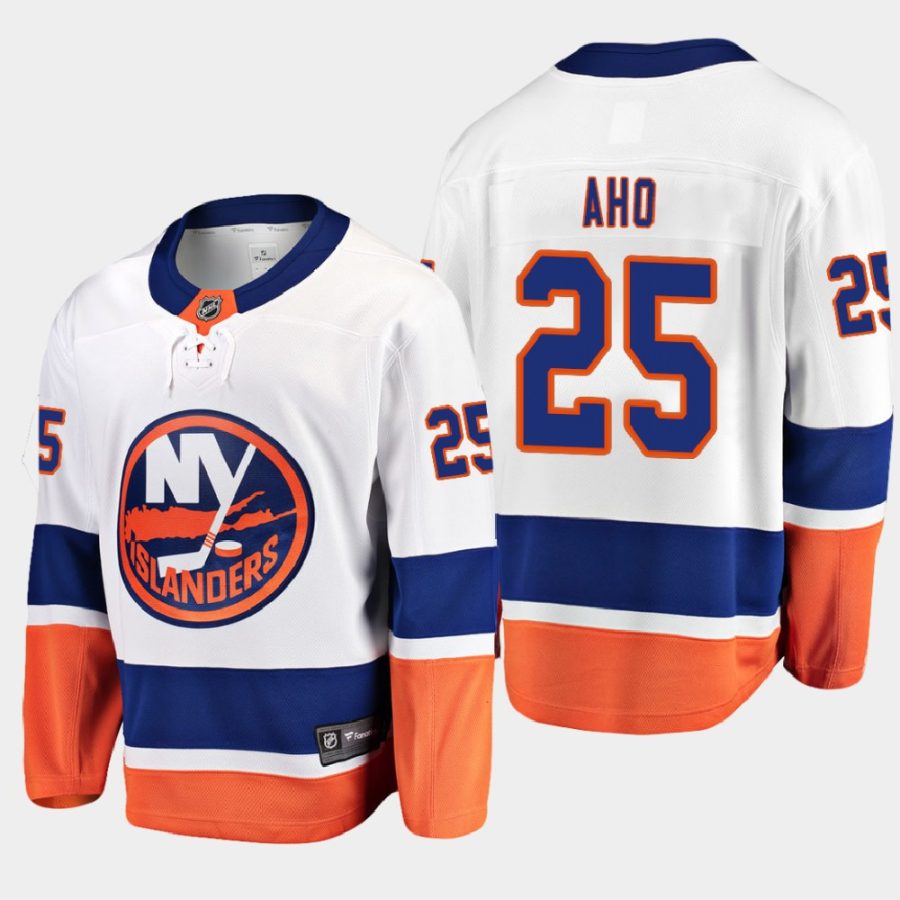 new york islanders sebastian aho away 2020 21 breakaway player jersey white