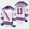 new york rangers alexis lafreniere away 2020 21 breakaway jersey white