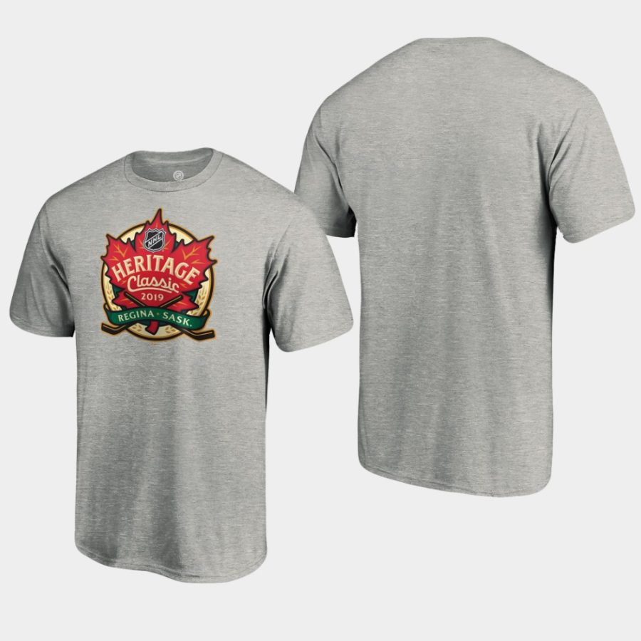 nhl heather gray 2019 heritage classic event t shirt