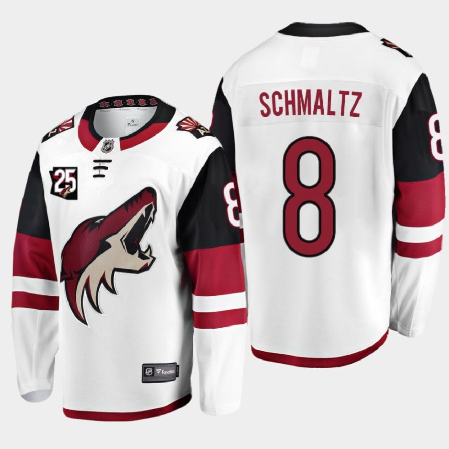 nick schmaltz coyotes white 25th anniversary away jersey 0a