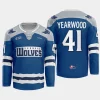 nick yearwood sudbury wolves blue futuristic alternate ohl replica jersey