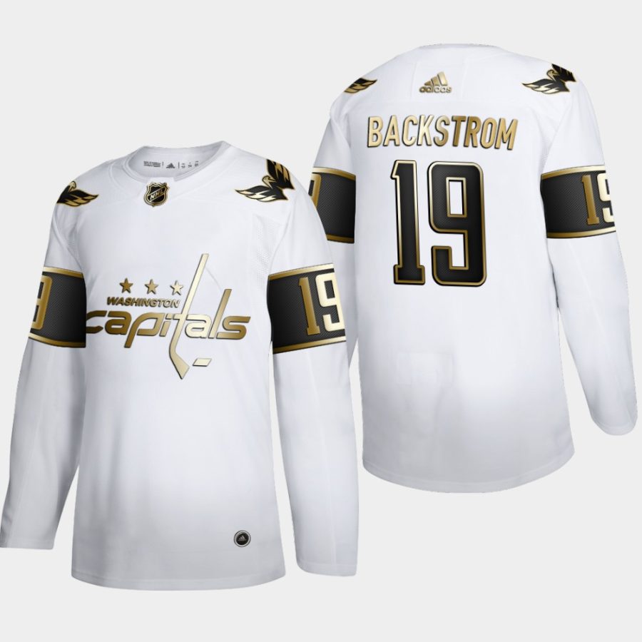 nicklas backstrom capitals white nhl golden edition authentic jersey