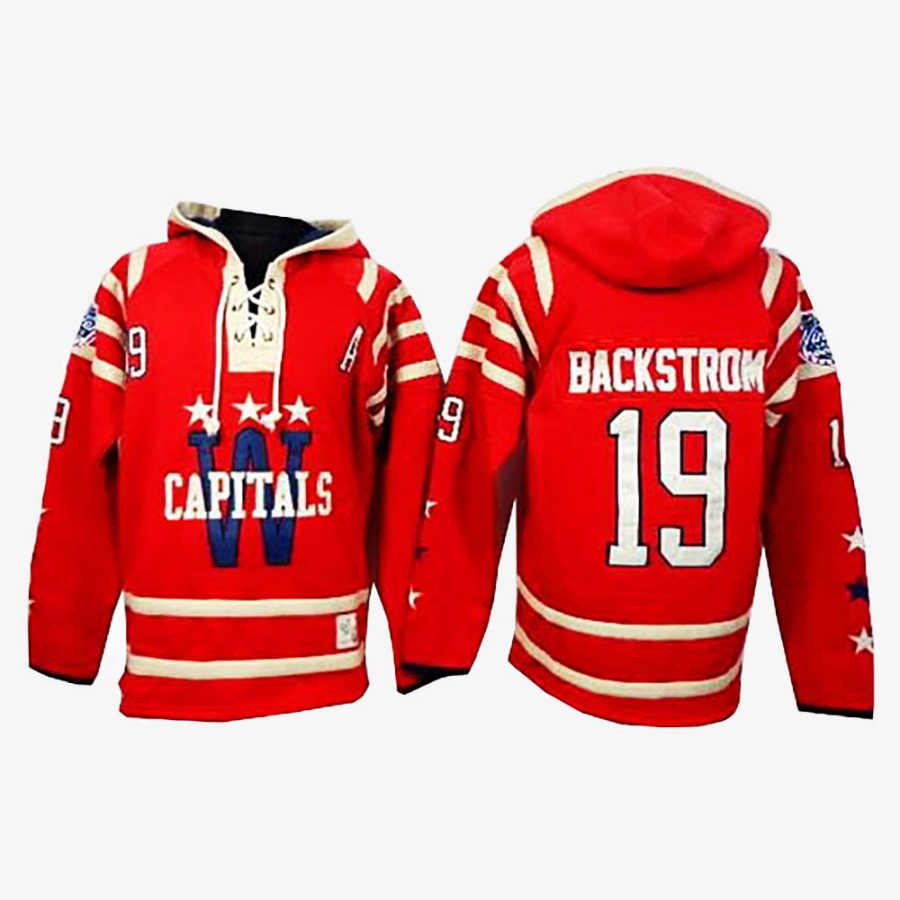 nicklas backstrom red sweatshirt jersey