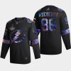 nikita kucherov lightning black iridescent holographic authentic jersey