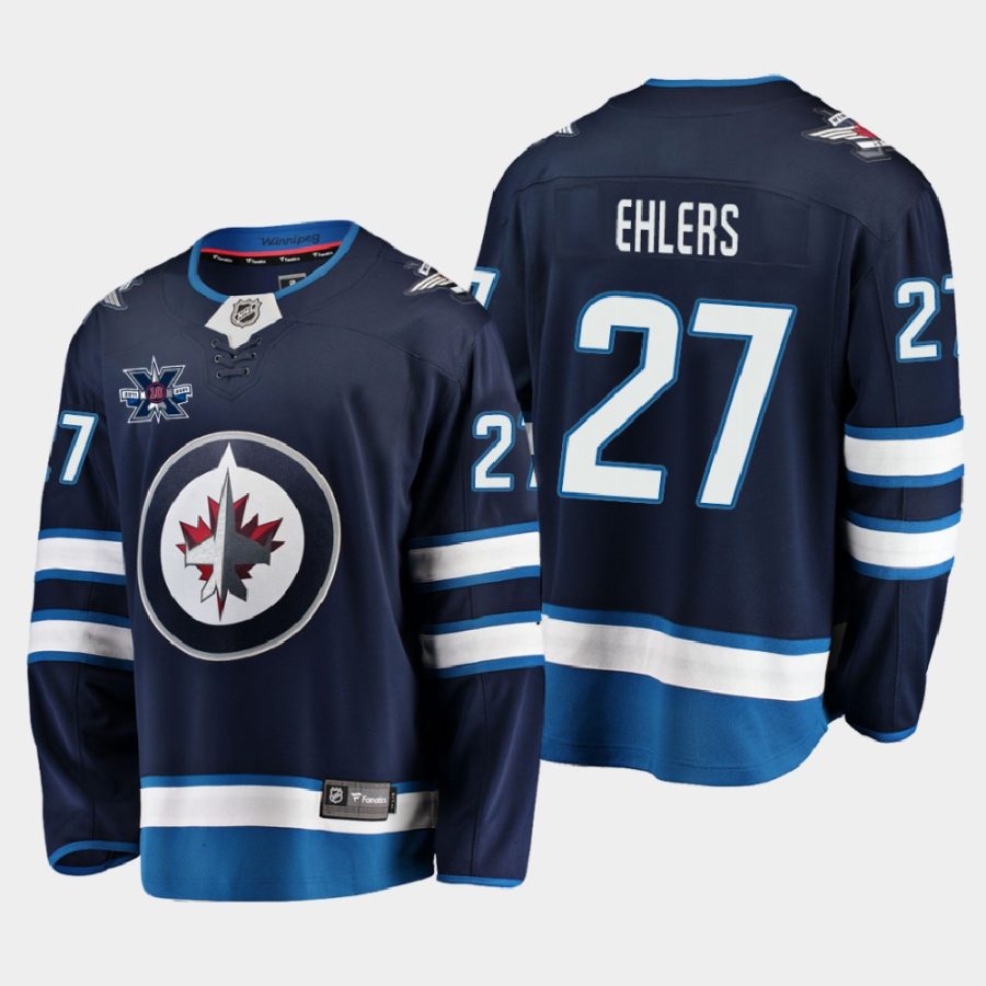 nikolaj ehlers jets navy 10th anniversary home jersey