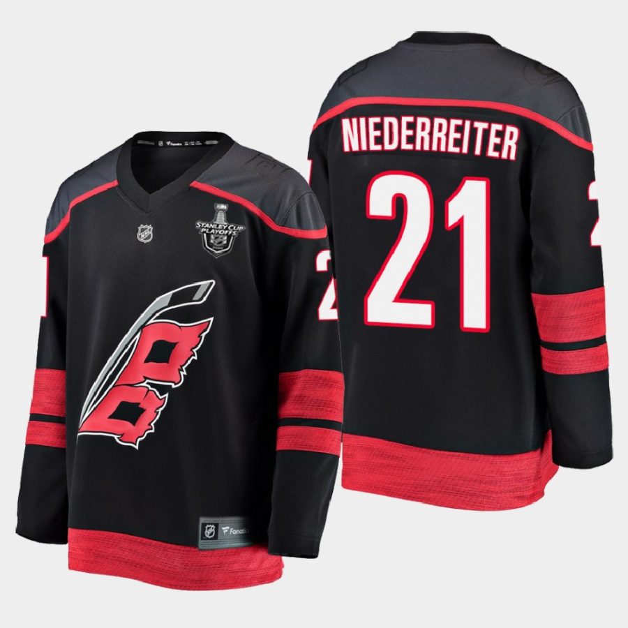 nino niederreiter hurricanes black 2020 stanley cup playoffs alternate jersey