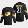 nino niederreiter hurricanes black golden edition limited authentic jersey