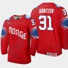 norway jonas arntzen 2021 iihf world championship limited jersey red