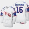 norway magnus brekke henriksen 2021 iihf world championship home jersey white