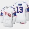 norway sondre olden 2021 iihf world championship home jersey white