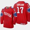 norway stefan espeland 2021 iihf world championship limited jersey red