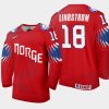 norway tobias lindstrom 2021 iihf world championship limited jersey red