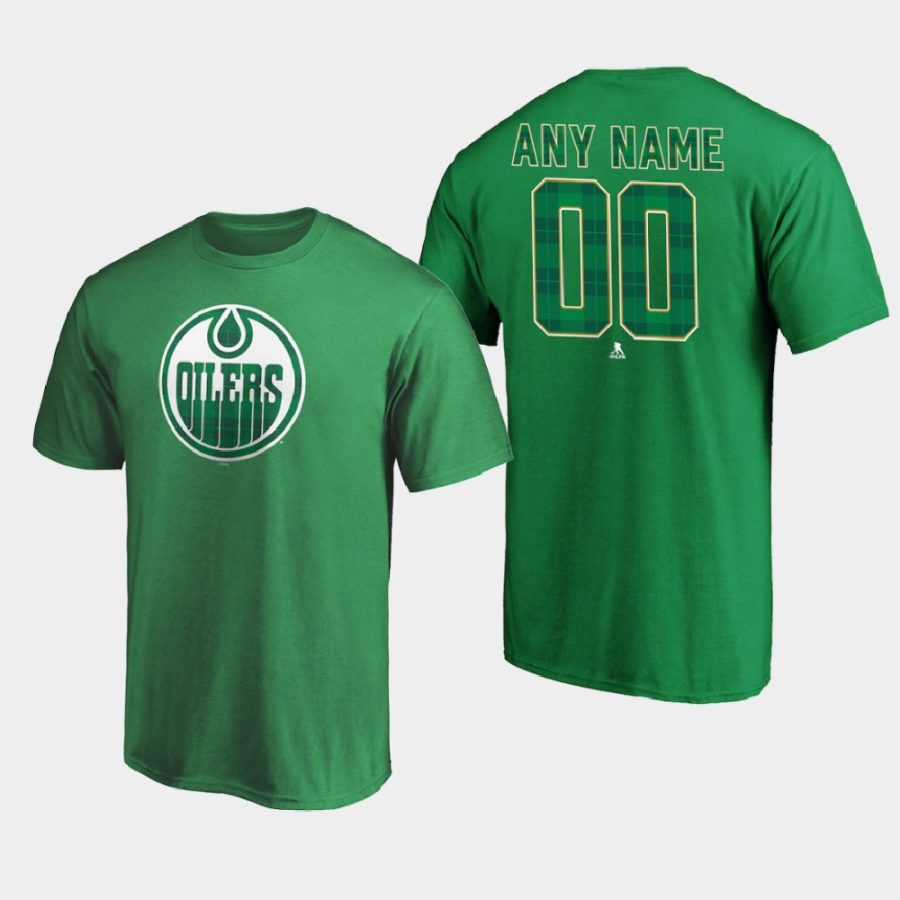 oilers custom green emerald plaid personalized t shirt