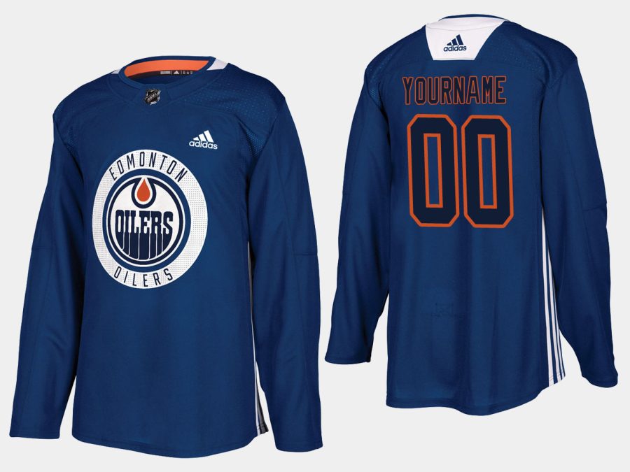 oilers custom home adidas practice player jersey