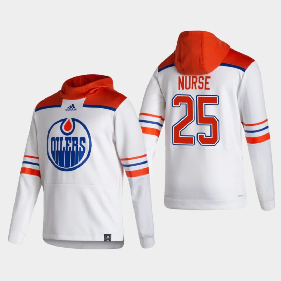 oilers darnell nurse white 2021 reverse retro authentic pullover hoodie