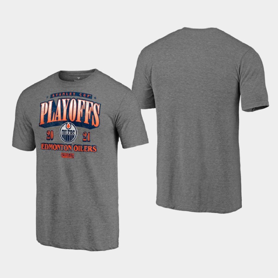 oilers heathered gray 2021 stanley cup playoffs ring the alarm t shirt