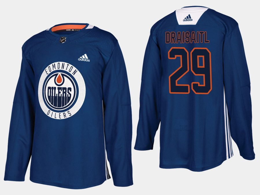 oilers leon draisaitl home adidas practice player jersey