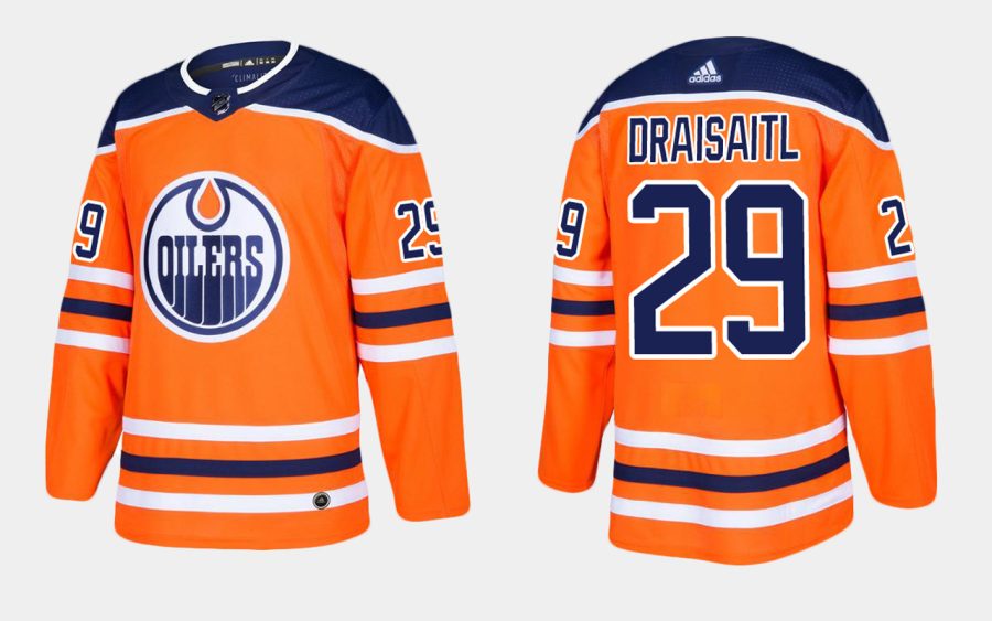 oilers leon draisaitl home orange jersey