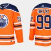 oilers retired wayne gretzky home orange jersey