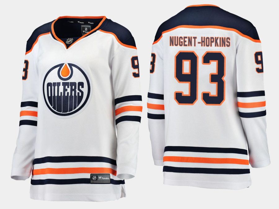 oilers ryan nugent hopkins road breakaway player jersey