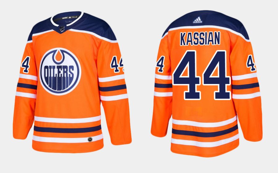 oilers zack kassian home orange jersey