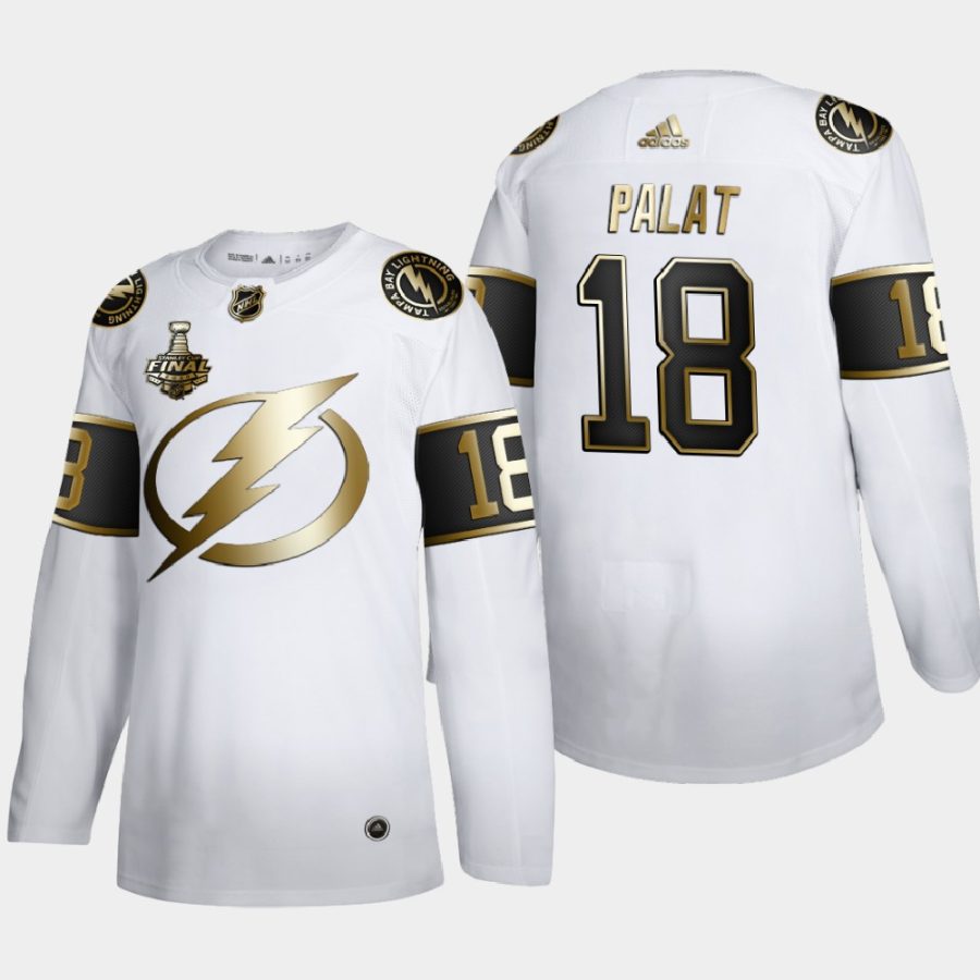 ondrej palat lightning white 2020 stanley cup final gold limited jersey