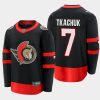 ottawa senators brady tkachuk home 2020 21 premier jersey black