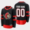 ottawa senators custom home 2020 21 premier jersey black