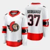 ottawa senators donovan sebrango away breakaway player jersey white