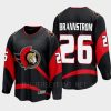 ottawa senators erik brannstrom special edition 2.0 2022 breakaway player retro jersey black