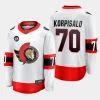 ottawa senators joonas korpisalo away breakaway player jersey white