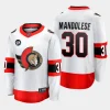 ottawa senators kevin mandolese away premier breakaway jersey white