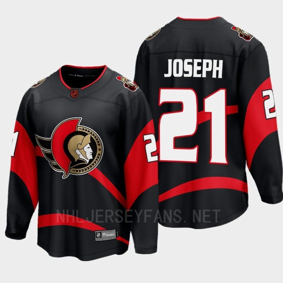 ottawa senators mathieu joseph special edition 2.0 2022 breakaway player retro jersey black