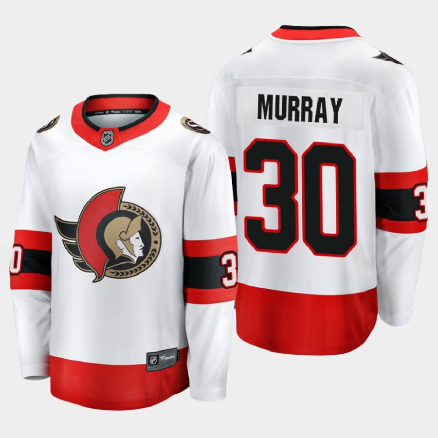 ottawa senators matt murray away 2020 21 breakaway player jersey white