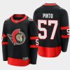 ottawa senators shane pinto home 2021 jersey black