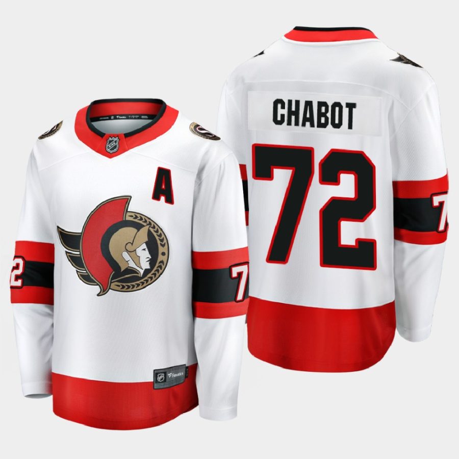 ottawa senators thomas chabot away 2020 21 premier jersey white