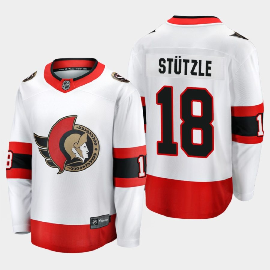 ottawa senators tim stutzle away 2021 jersey white