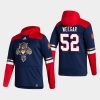 panthers mackenzie weegar navy 2021 reverse retro authentic pullover hoodie