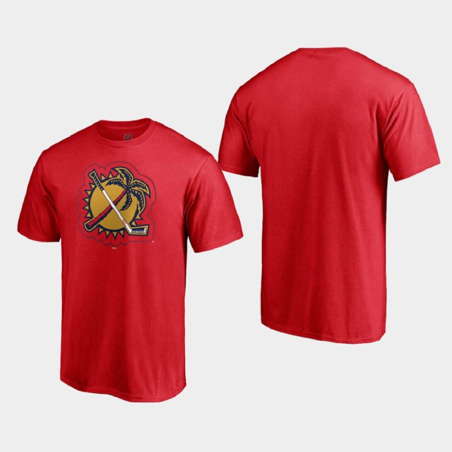 panthers red special edition secondary logo t shirt