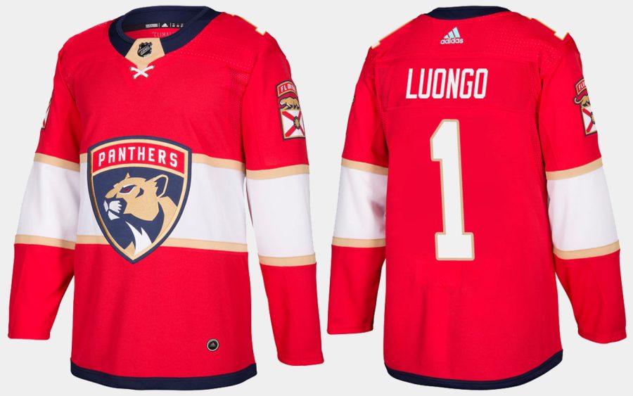 panthers roberto luongo home red jersey